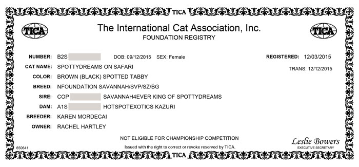 Tica registration